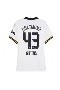 Borussia Dortmund Jamie Bynoe-Gittens #43 Fotballdrakt Tredje Klær Dame 2024-25 Korte ermer